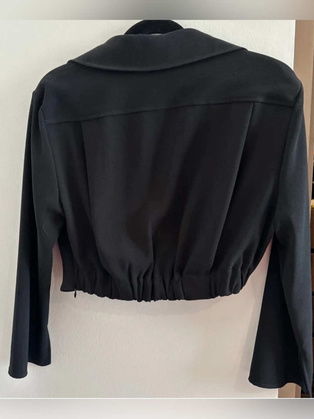 Zara Black Twist-Front Long-Sleeve Button-Down Shirt - Picture 2 of 9